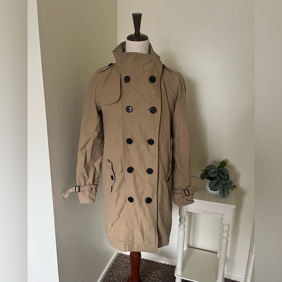 GAP Tan Double-Breasted Trench Coat - Picture 2 of 5